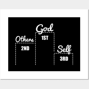 'God First, Others Second' Love For Religion Shirt Posters and Art